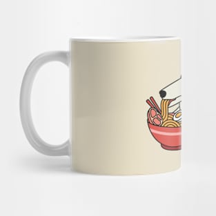 Borzoi Dog Ramen Noodles Mug